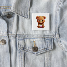 Cute Abrosexuell Pride Bear Pin, Abrosexuell Butto