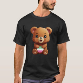 Cute Abrosexuell Pride Flagga Bear, Diskret Abrose T Shirt