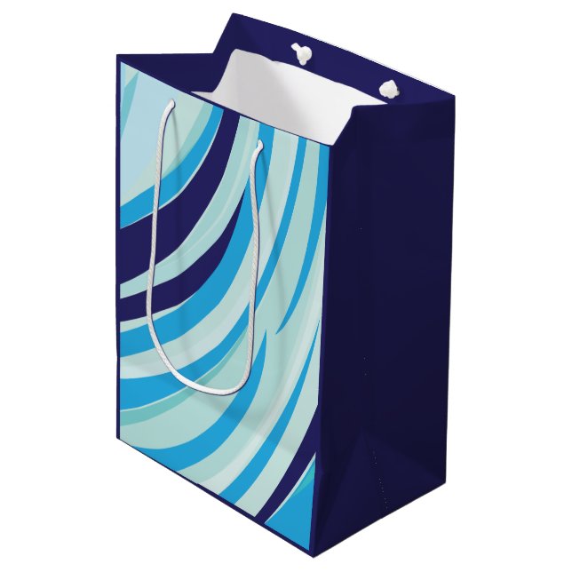 Cute Abstrakt Blue Diagonal Rand (Framsidan Vinklad)