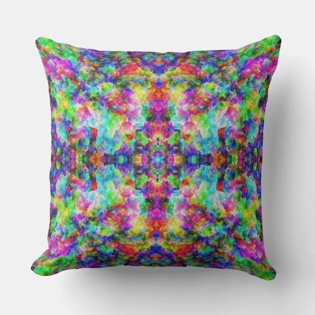 Cute abstrakt färglös brust struktur kudde (Framsida)