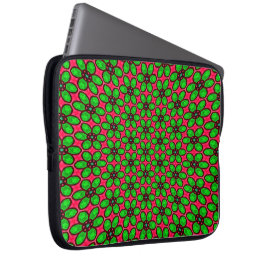 Cute Abstrakt Flowers Mönster Laptop Fodral