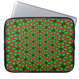 Cute Abstrakt Flowers Mönster Laptop Fodral