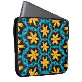 Cute Abstrakt Flowers Mönster Laptop Fodral