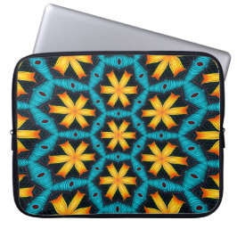 Cute Abstrakt Flowers Mönster Laptop Fodral