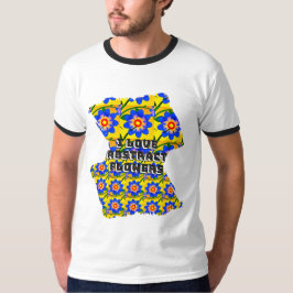 Cute Abstrakt Flowers Mönster T Shirt