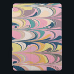 Cute Abstrakt Marble Paint Swirl på Rosa iPad Pro Skydd<br><div class="desc">Skydda din tablett i stil med denna färgstarka Abstrakt Paint Swirls Initial iPad Pro Cover.</div>
