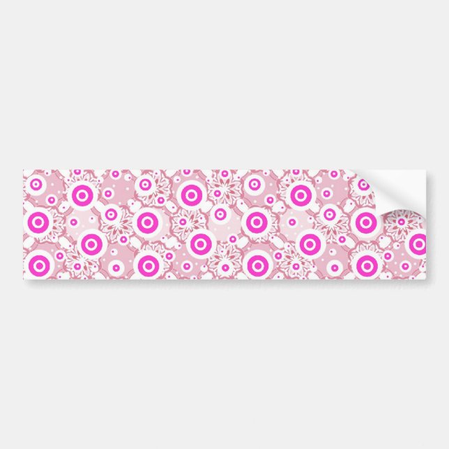 Cute abstrakt pinky dots mönster bildekal (Framsidan)