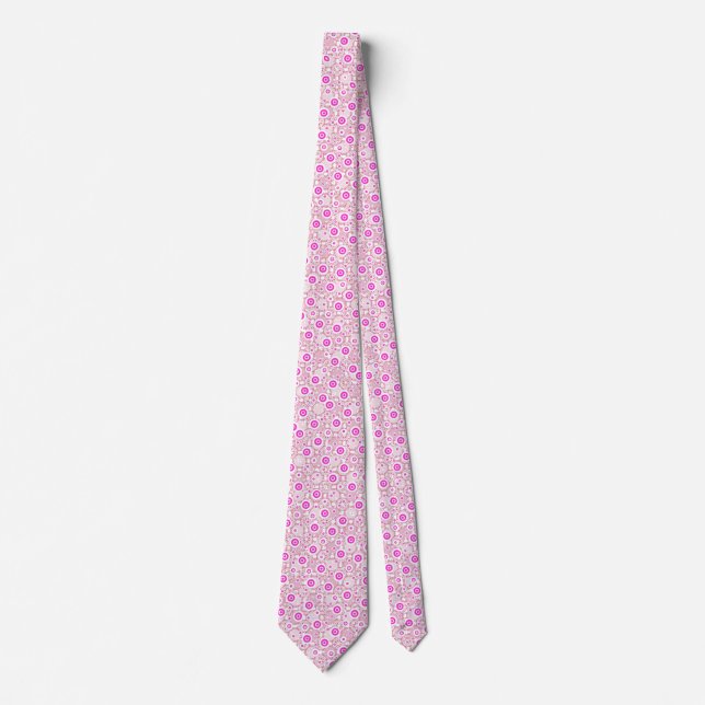 Cute abstrakt pinky dots mönster slips (Framsida)