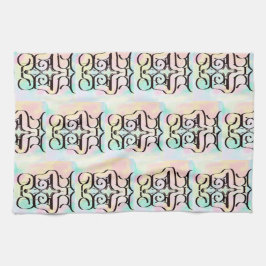 Cute Abstrakt Rosa Färg Mönster Kökshandduk