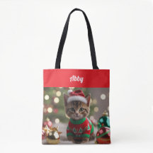Cute Abyssinian Cat-Personligen Tote