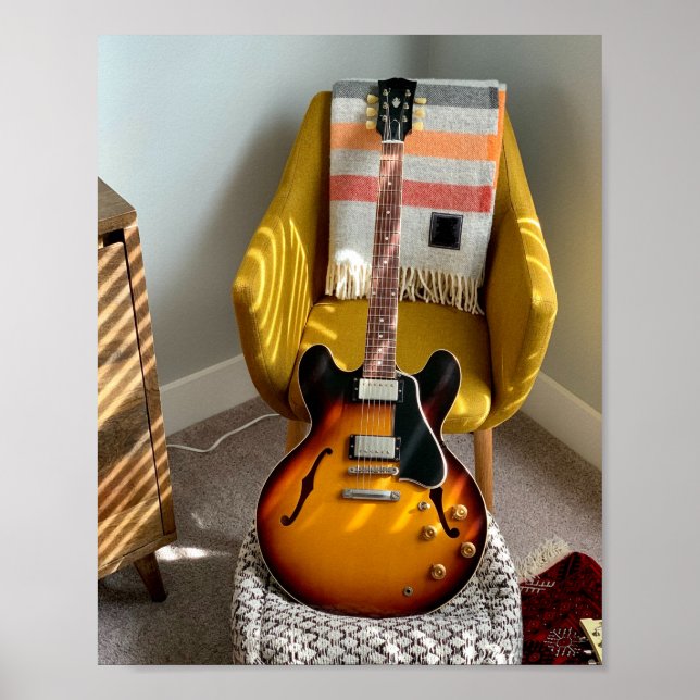 Cute Acoustic Guitar Poster (Framsidan)