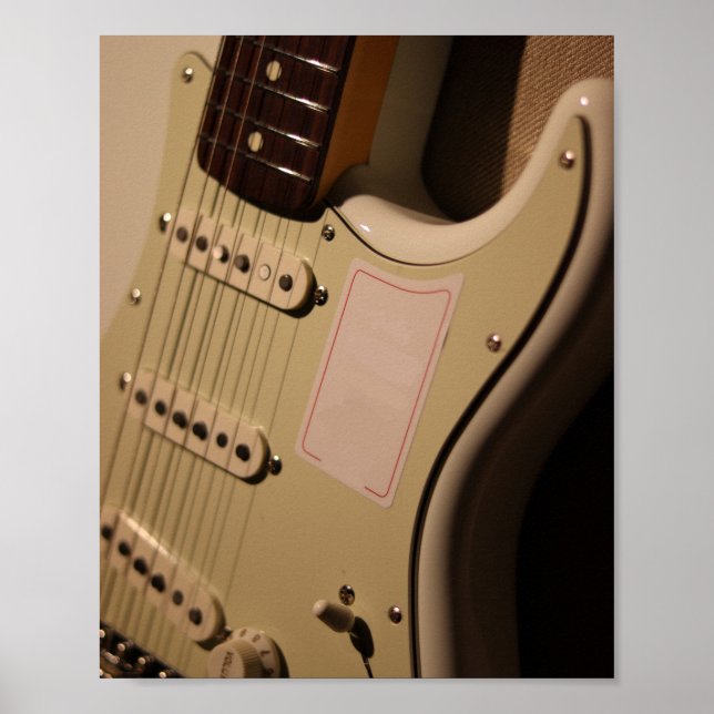 Cute Acoustic Guitar Poster (Framsidan)