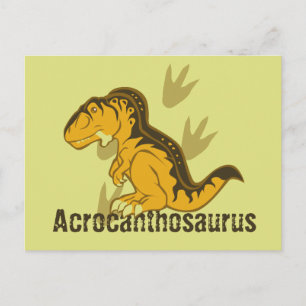 Cute Acrocanthosaurus Vykort