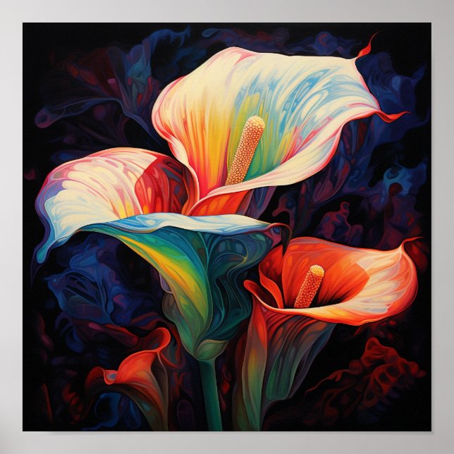 Cute Acryllic Calla lily Poster (Framsidan)