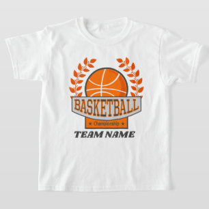 Cute add Team namn basketball Championship T Shirt