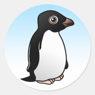 Cute Adelie Penguin Runt Klistermärke