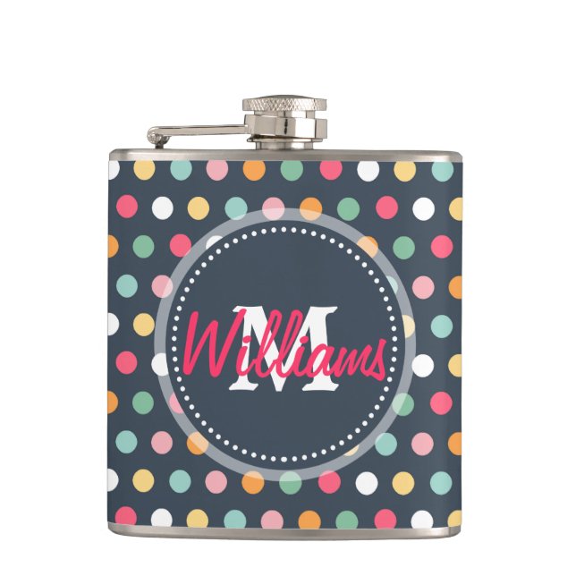 Cute adful, gigantisk monogram-polka dots fickplunta (Framsidan)
