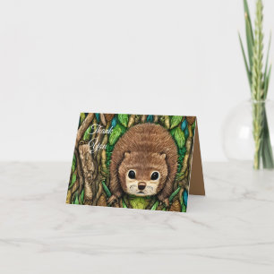 Cute Adful Little Baby Beaver Tack Kort
