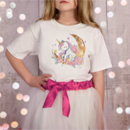 Cute adful modern regnbåge magic rosa Unicorn T Shirt