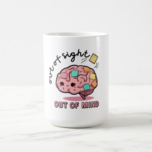 Cute ADHD Brain Mug Kaffemugg (Center)