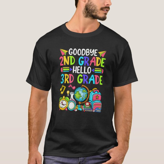 Cute Adjö 2:a Klass Hej 3:e Klass tillbaka till Sc T Shirt (Framsida)