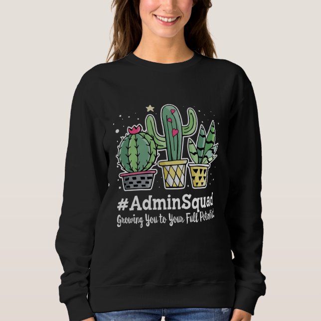 Cute Admin Squad Appreciation Week Back to School T Shirt (Framsida)