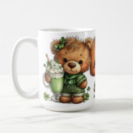 CUTE ADORABLE IRISH DRESSED TEDDY BEARS KAFFEMUGG