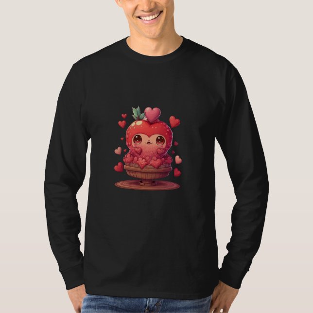 Cute adorable unique Happy Valentine's Day buddies T Shirt (Framsida)