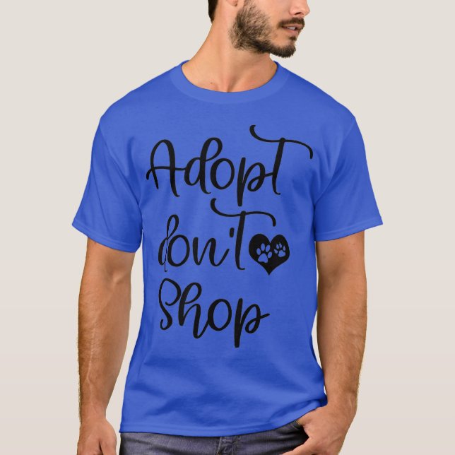 Cute Adot Shop Shop Rädding Foster Hund T Shirt (Framsida)