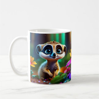 Cute Adsible Baby djur Kaffemugg