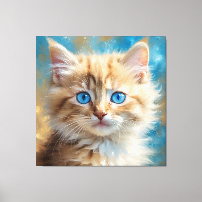 Cute Adsible Cat-37823 Canvastryck (Framsida)