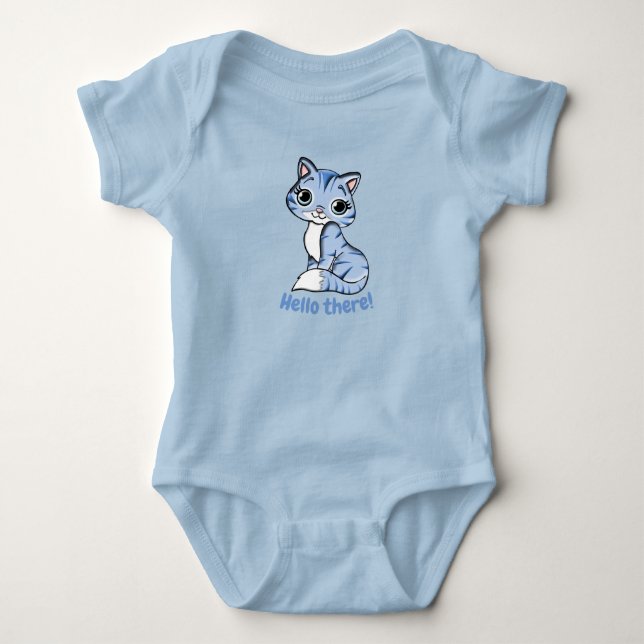 Cute Adsible Cat and Chick Graphic T Shirt (Framsida)
