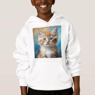 Cute Adsible Cat Porträtt T Shirt