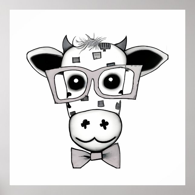 Cute Adsible Cow Poster (Framsidan)