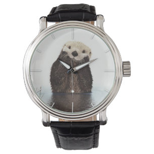 Cute Adsible Fluffy Otter Animal Armbandsur