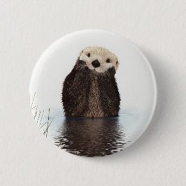 Cute Adsible Fluffy Otter Animal Knapp
