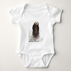 Cute Adsible Fluffy Otter Animal T Shirt