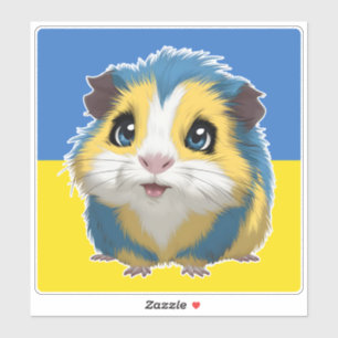 Cute Adsible Guinea Gris Klistermärken