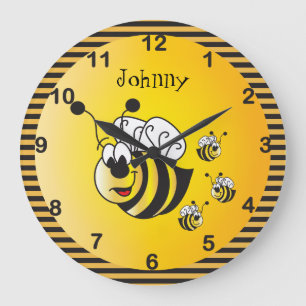Cute Adsible 🐝 Humla med en gyllene Gult Stor Klocka