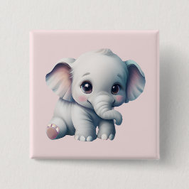 Cute Adsible Kawaii Baby Elephant Knapp