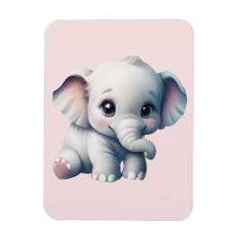 Cute Adsible Kawaii Baby Elephant Magnet