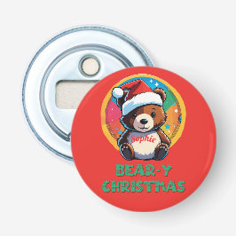 Cute Adsible Kawaii Chibi Bear-y-julbjörn Flasköppnare