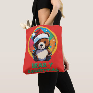 Cute Adsible Kawaii Chibi Bear-y-julbjörn Tygkasse