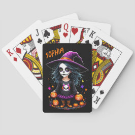 Cute Adsible Kawaii Halloween Witch Casinokort