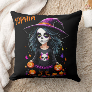 Cute Adsible Kawaii Halloween Witch Kudde