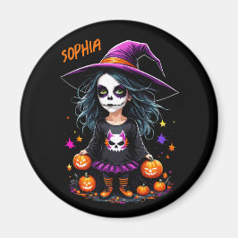 Cute Adsible Kawaii Halloween Witch Magnet