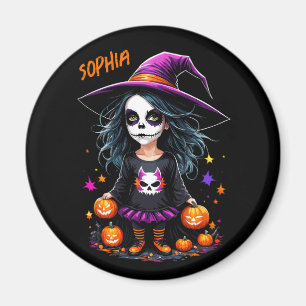 Cute Adsible Kawaii Halloween Witch Magnet