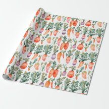 Cute Adsible Orange Carrot Garden Watercolor