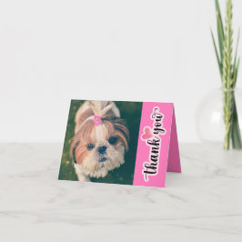 Cute Adsible Shih Tzu Pet Caregiver Tack Kort