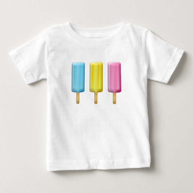Cute Adsible Summertime Kawaii popsicle Ice kräm T Shirt (Framsida)